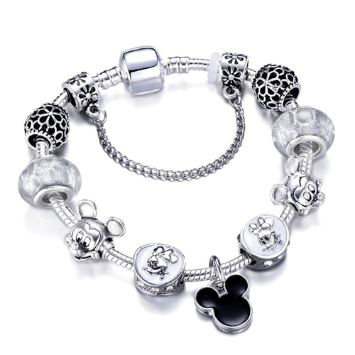 Mickey Minnie Charm Bracelet