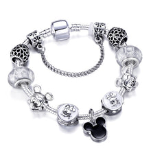 Load image into Gallery viewer, Mickey Minnie Charm Bracelet