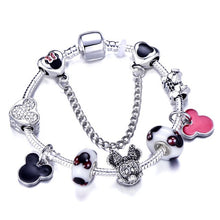Load image into Gallery viewer, Mickey Minnie Charm Bracelet
