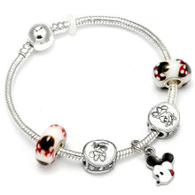 Load image into Gallery viewer, Mickey Minnie Charm Bracelet