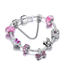 Load image into Gallery viewer, Heart Key and Lock Charm Bracelet