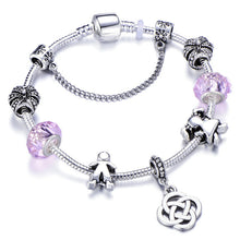 Load image into Gallery viewer, Heart Key and Lock Charm Bracelet