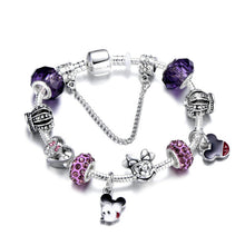 Load image into Gallery viewer, Heart Key and Lock Charm Bracelet