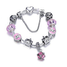 Load image into Gallery viewer, Heart Key and Lock Charm Bracelet