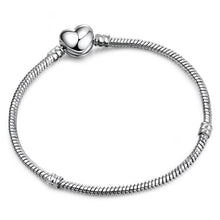 Load image into Gallery viewer, Heart Key and Lock Charm Bracelet