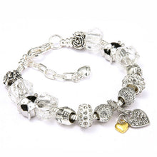 Load image into Gallery viewer, Crystal Heart Charm Bracelets