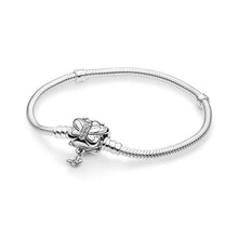 Load image into Gallery viewer, Silver Bracelet with Decorative Butterfly